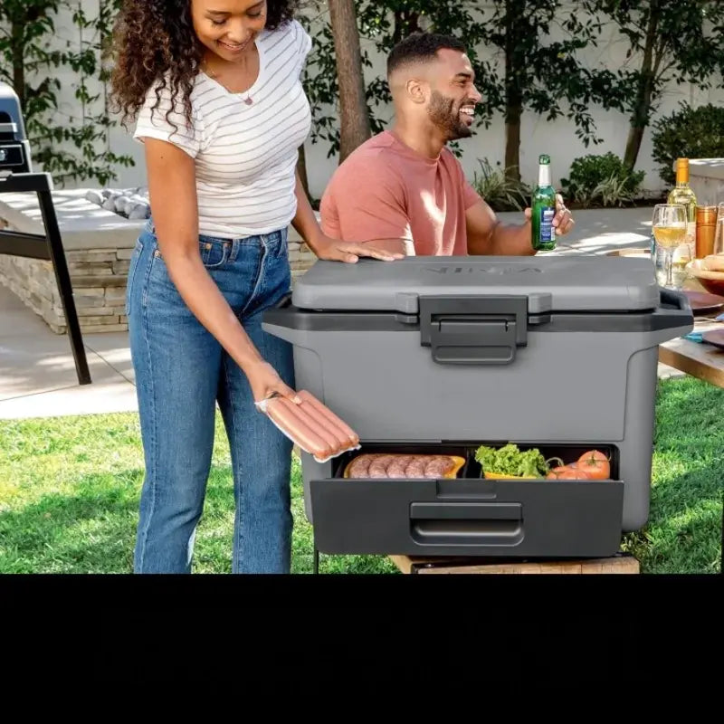 PolarVault 50QT Premium Hard Cooler with Dry Zone Drawer