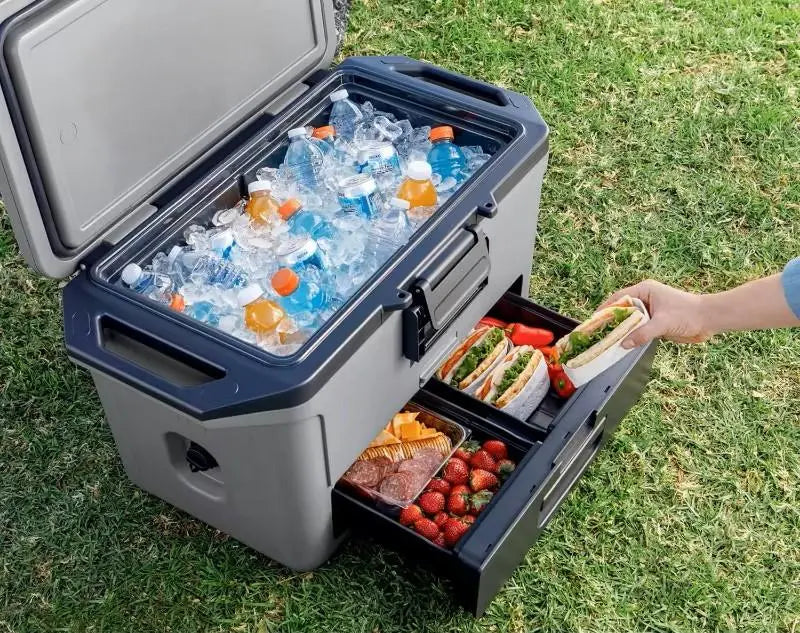 PolarVault 50QT Premium Hard Cooler with Dry Zone Drawer